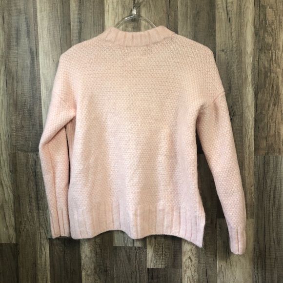 Lou & Grey Pink Mock Neck Sweater XXS - Picture 2 of 4